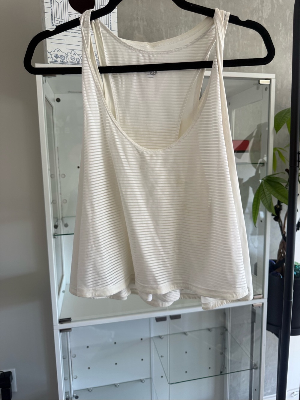 lululemon athletica White Ribbed Tank Top
